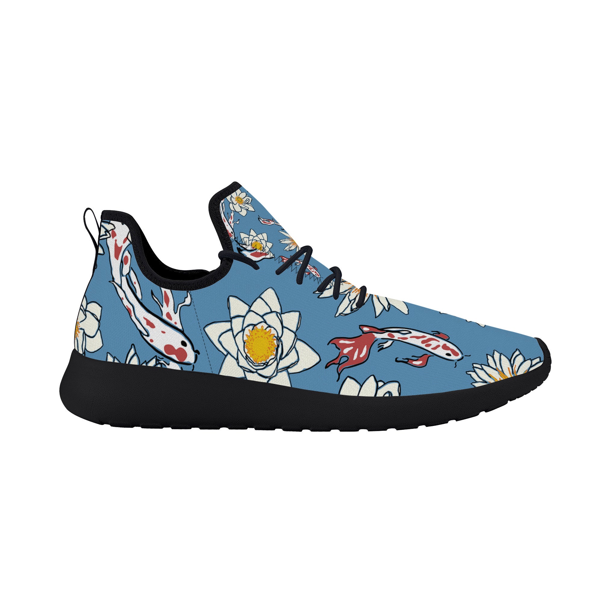 Blue Daisy Lightweight Mesh | Low Top Customized | Shoe Zero