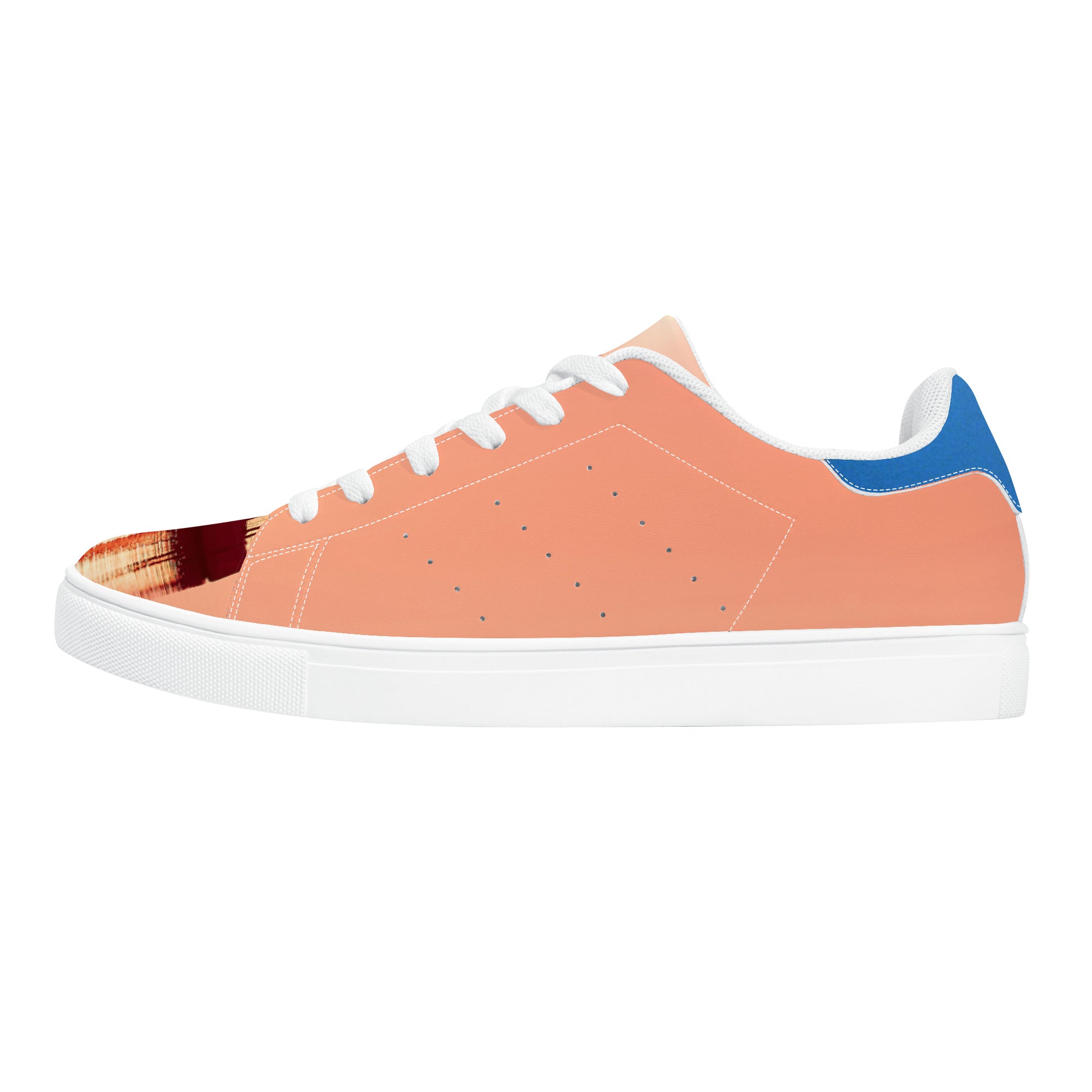 Blue Sail Leather Sneakers | Low Top Customized | Shoe Zero