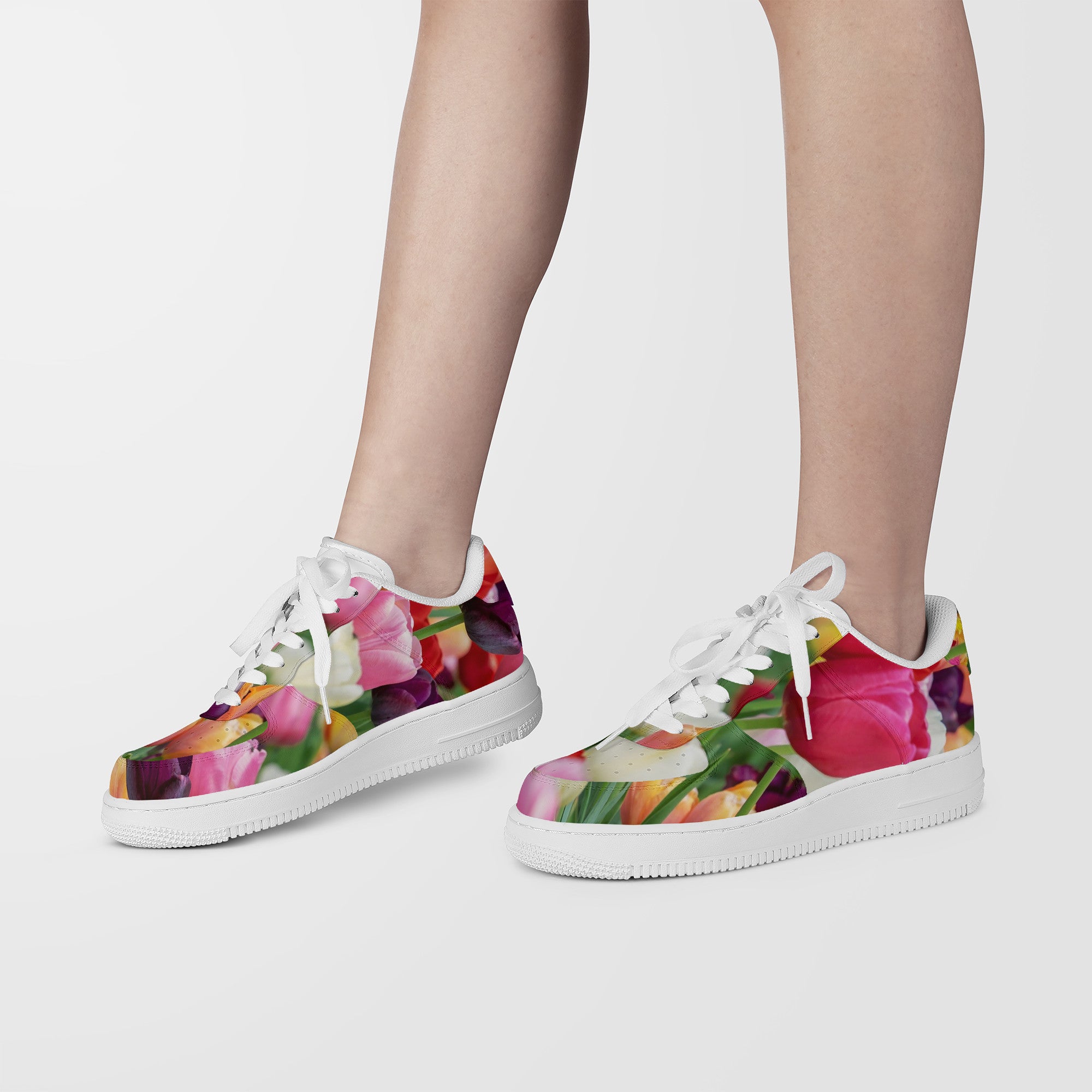 Bokay of Tulips | Low Top Customized | Shoe Zero