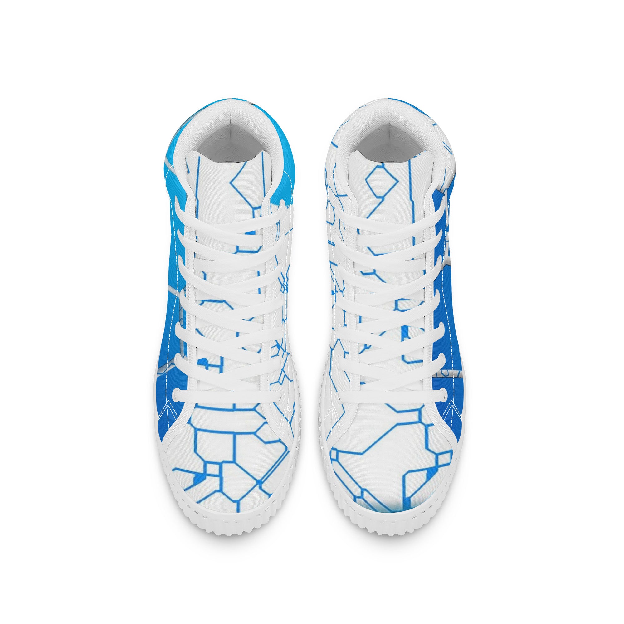 Blue Honey Women's Shoes | High Top Customized | Shoe Zero