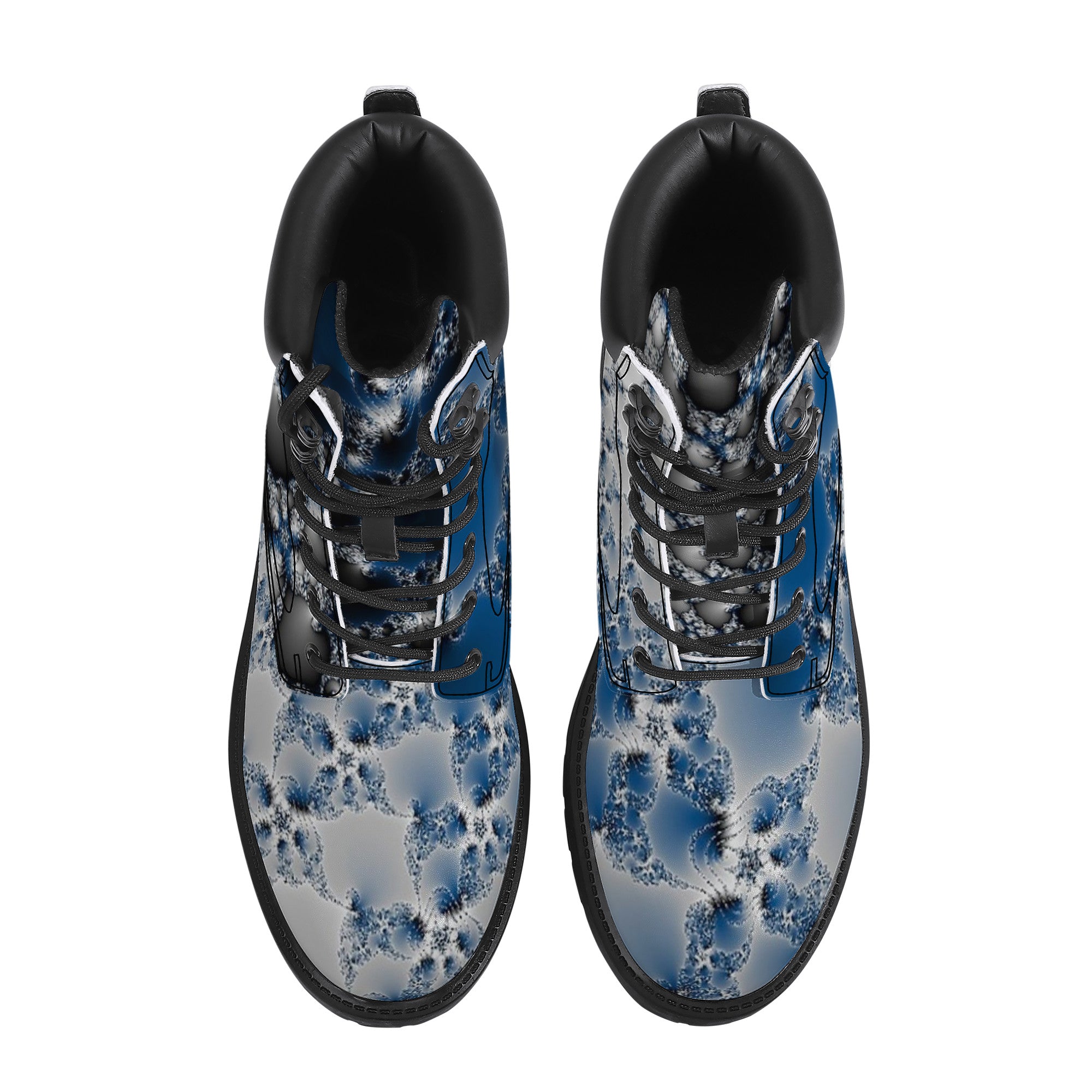 Blue "Snow Shoes" | Boots Customized | Shoe Zero