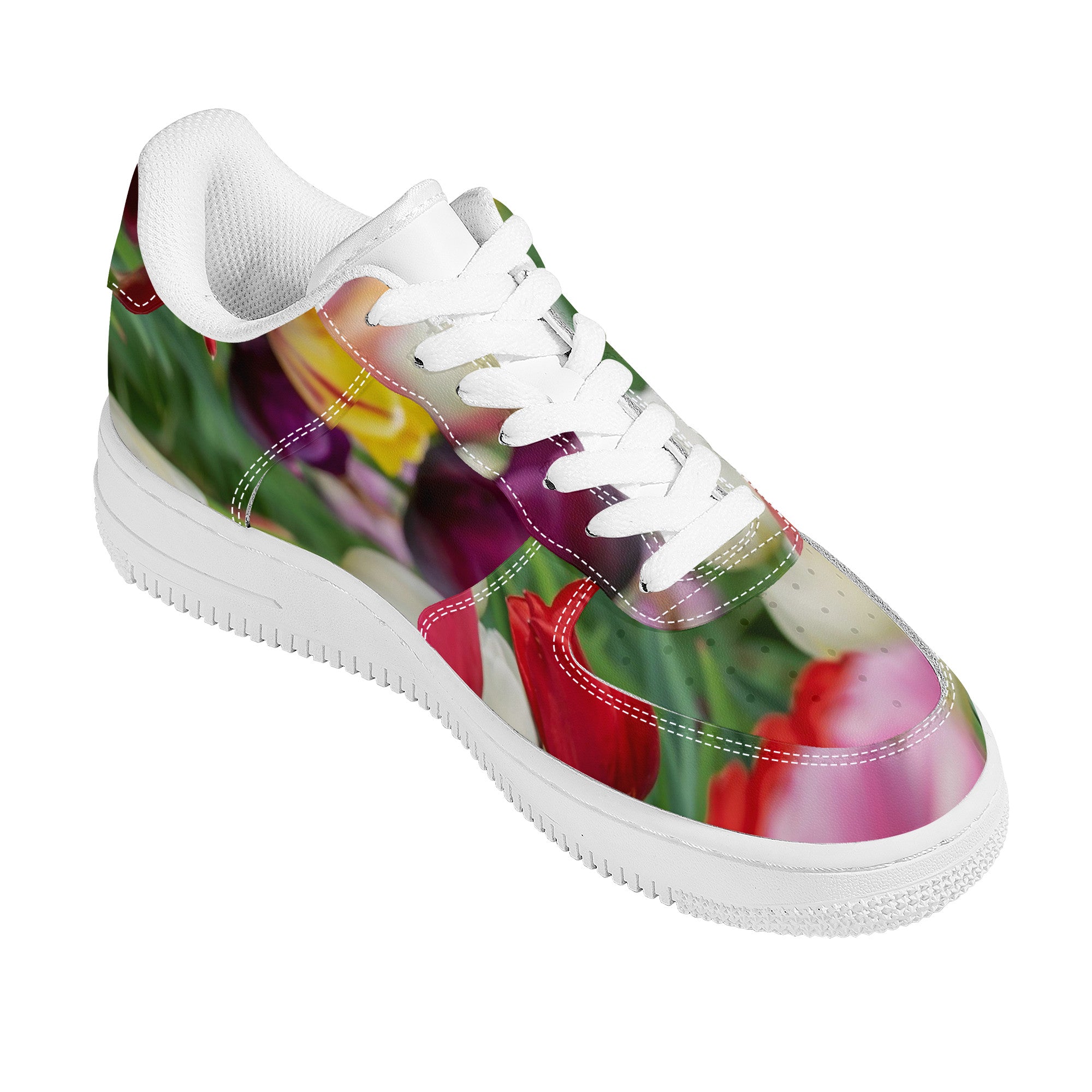 Bokay of Tulips | Low Top Customized | Shoe Zero