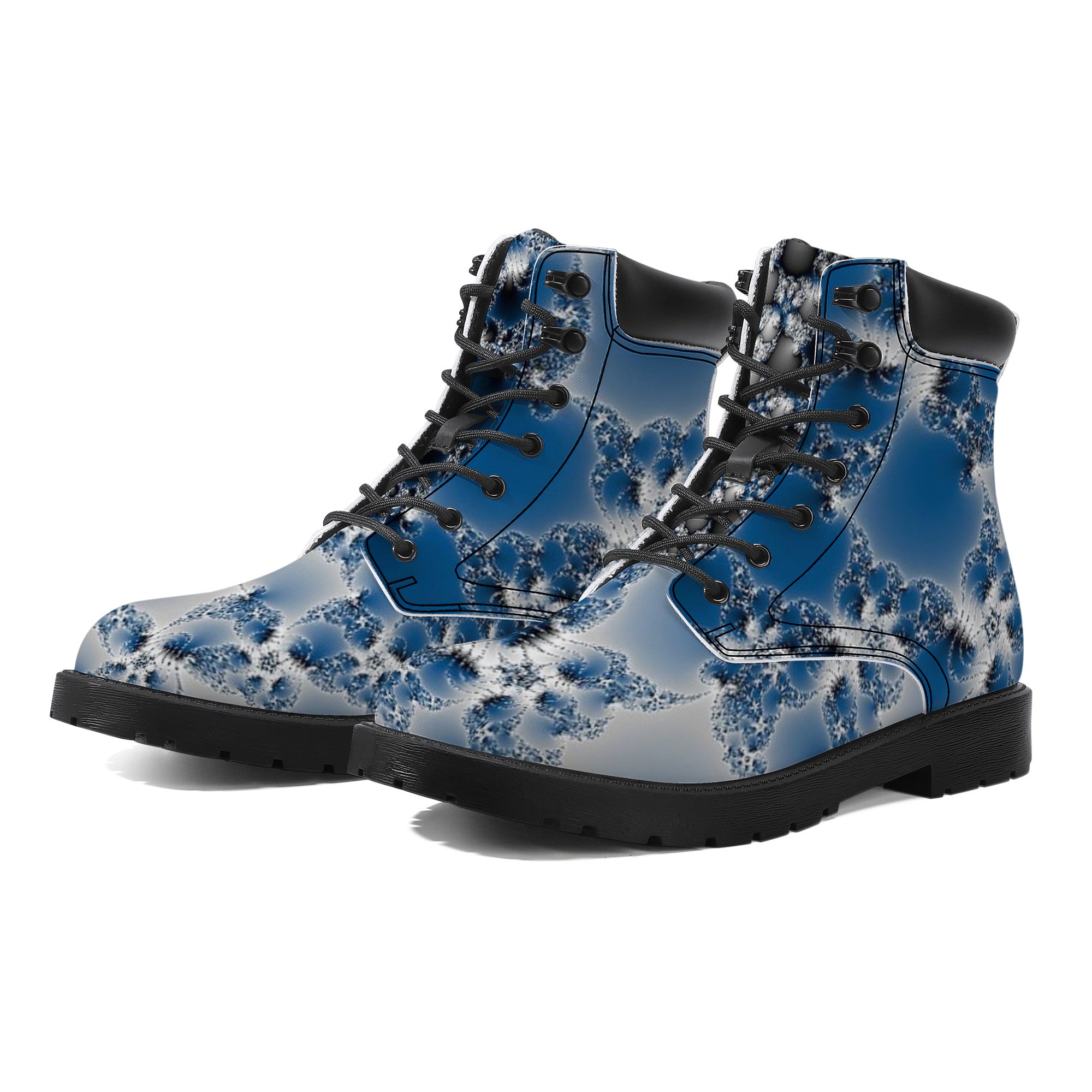 Blue "Snow Shoes" | Boots Customized | Shoe Zero