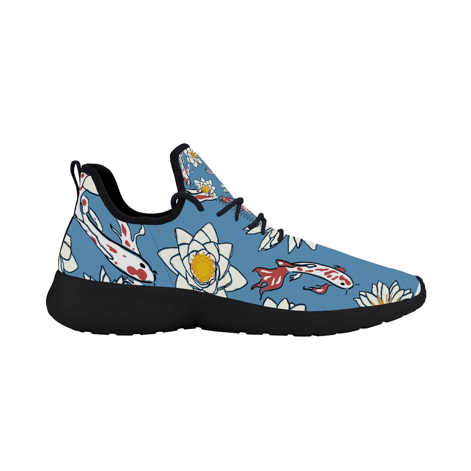 Blue Daisy Lightweight Mesh | Low Top Customized | Shoe Zero