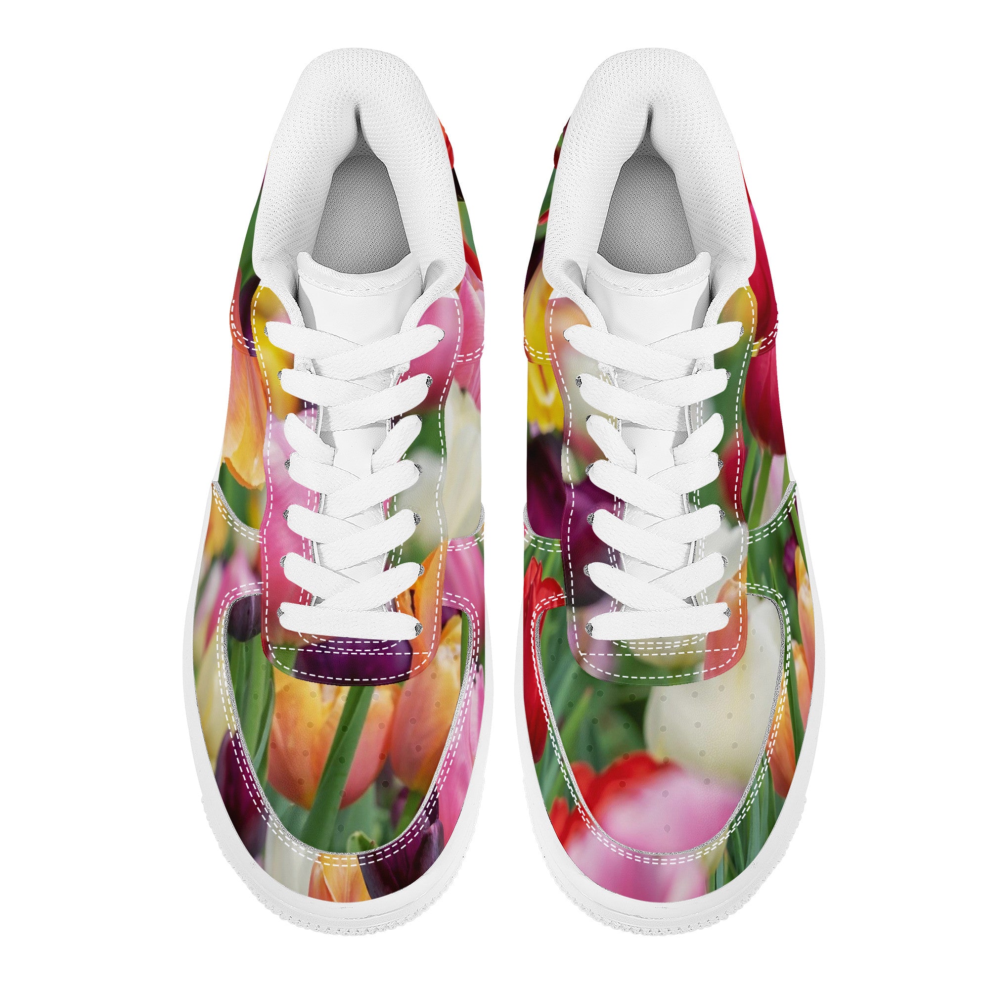 Bokay of Tulips | Low Top Customized | Shoe Zero