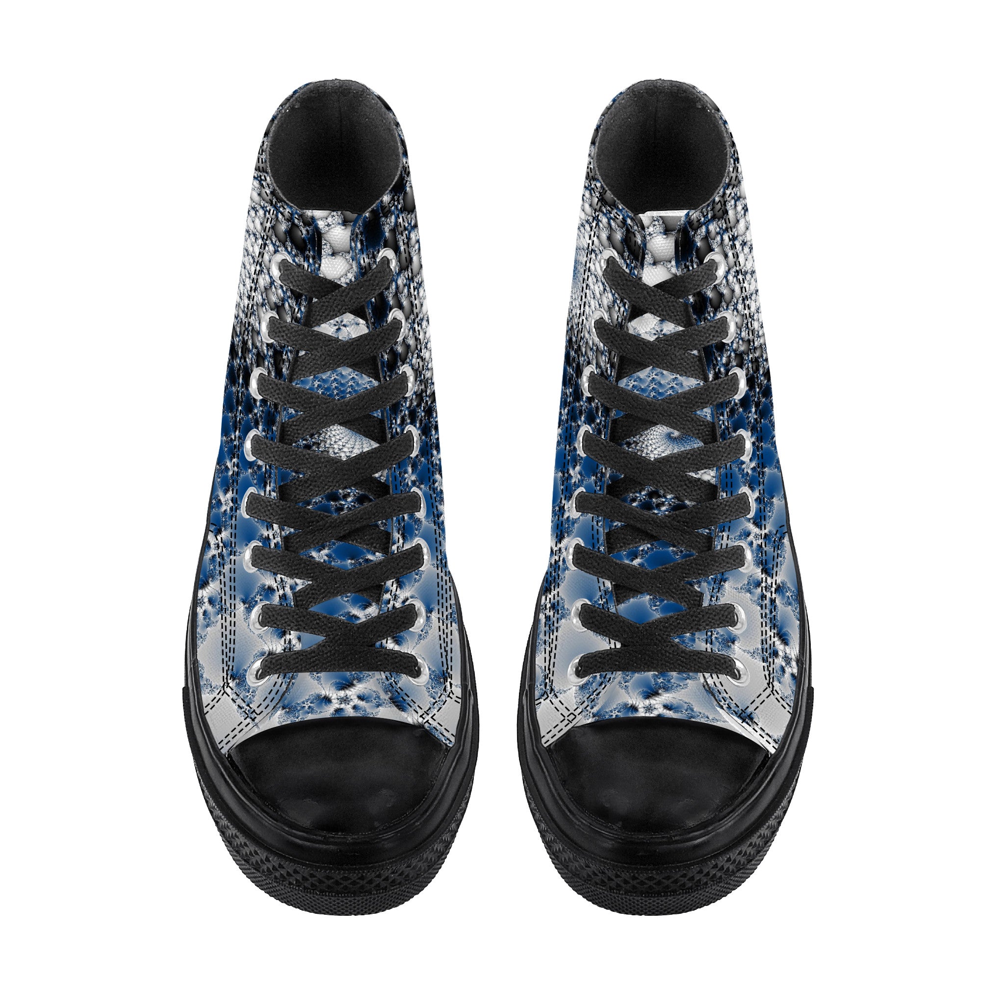 Blue Wave In a Shell | High Top Customized | Shoe Zero