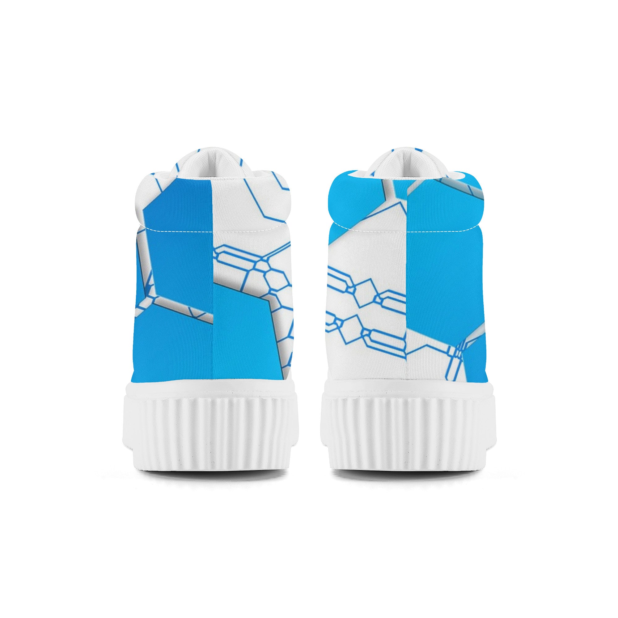 Blue Honey Women's Shoes | High Top Customized | Shoe Zero