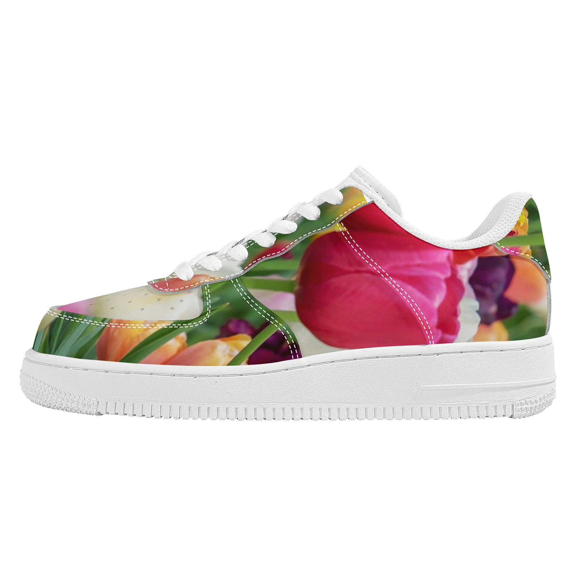 Bokay of Tulips | Low Top Customized | Shoe Zero