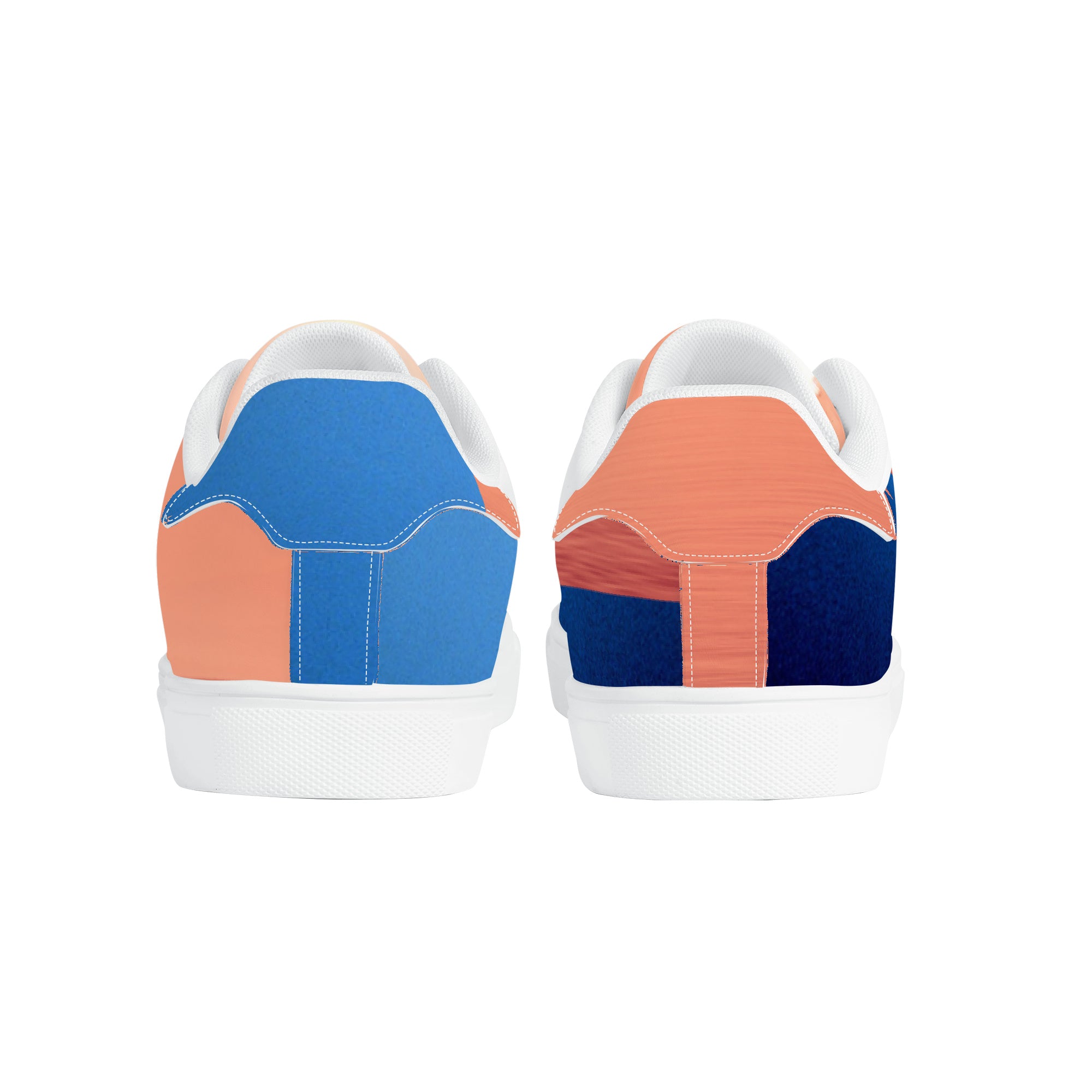 Blue Sail Leather Sneakers | Low Top Customized | Shoe Zero