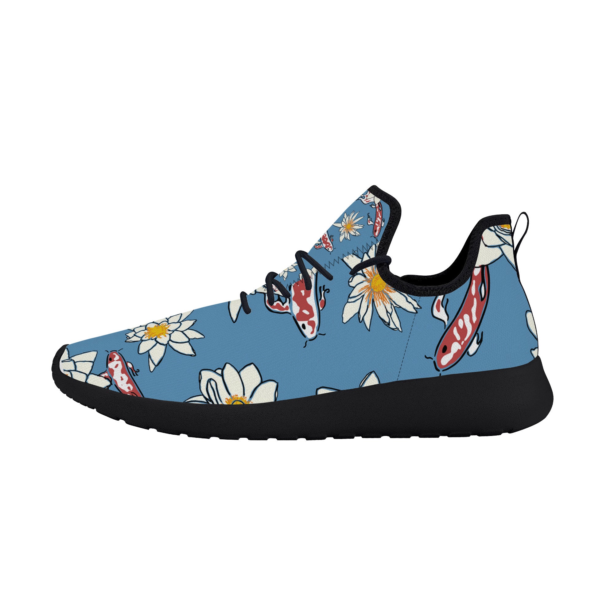 Blue Daisy Lightweight Mesh | Low Top Customized | Shoe Zero