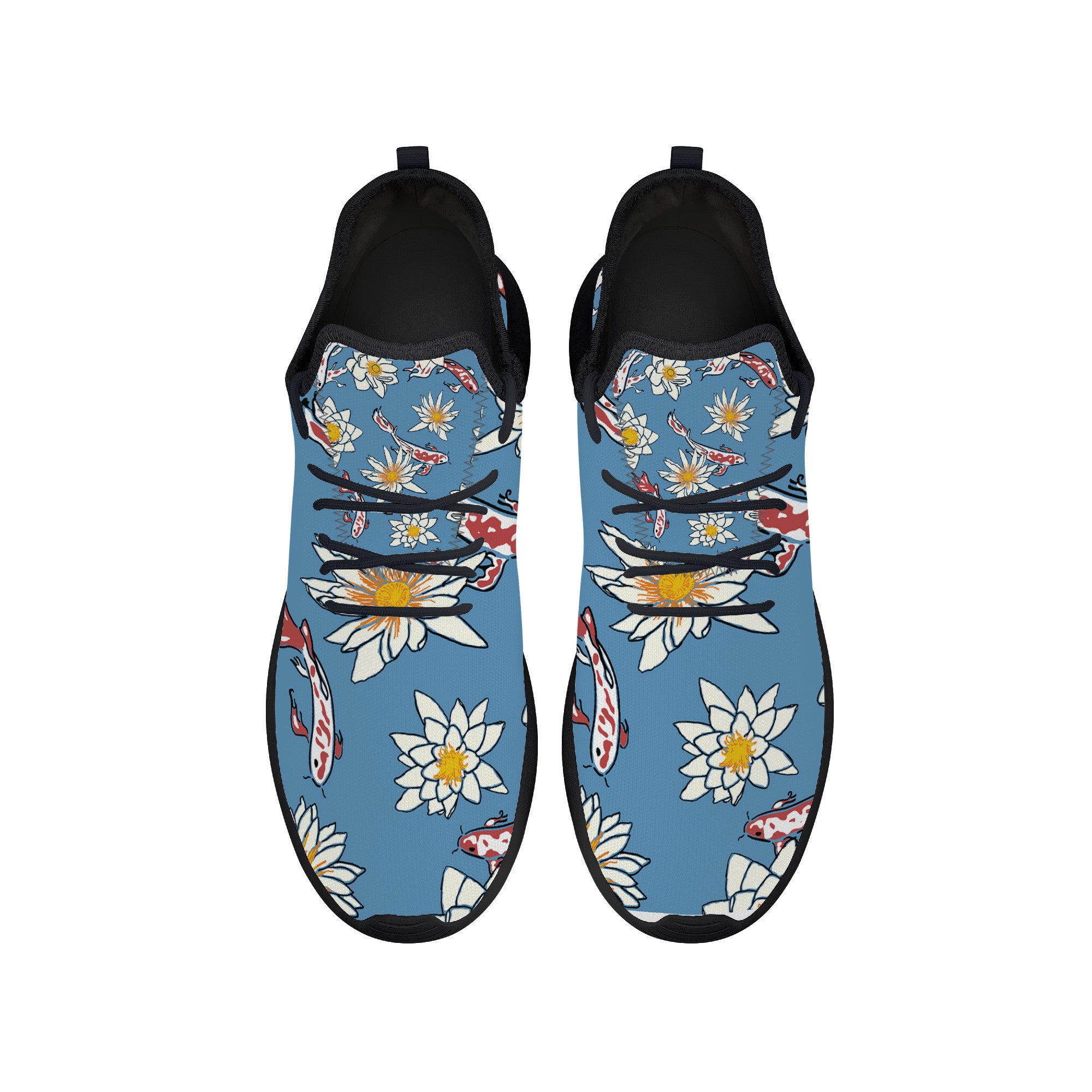 Blue Daisy Lightweight Mesh | Low Top Customized | Shoe Zero